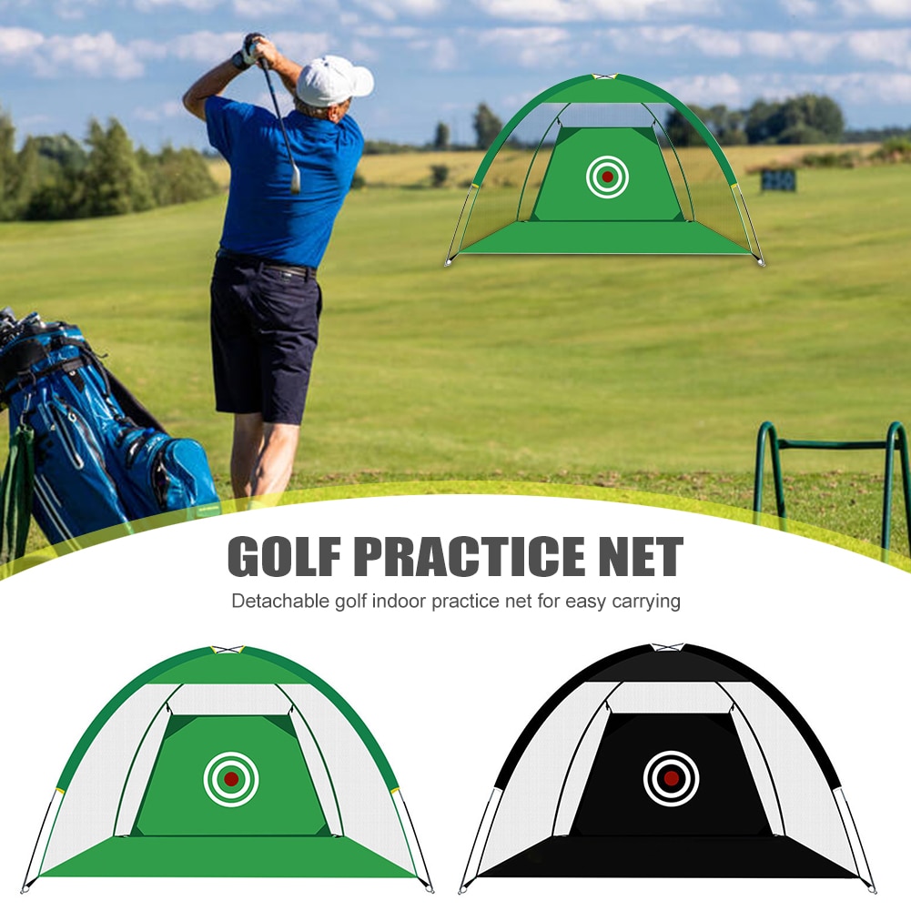 Golf Practice Net Golf Hitting Cage Indoor Outdoor Garden Grassland Practice Tent Oxford Cloth Golf Training Equipment