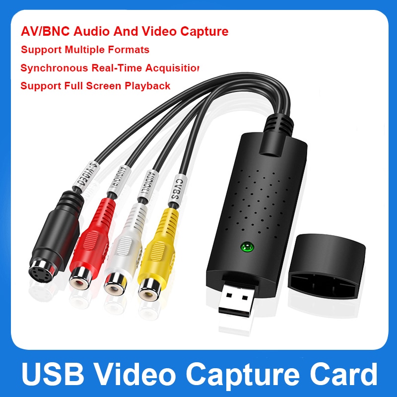 Video Audio Vhs Videorecorder Capture Card Usb Naar Dvd Converter Capture Card Adapter Usb Video Capture Card Av Signa monitor Capture