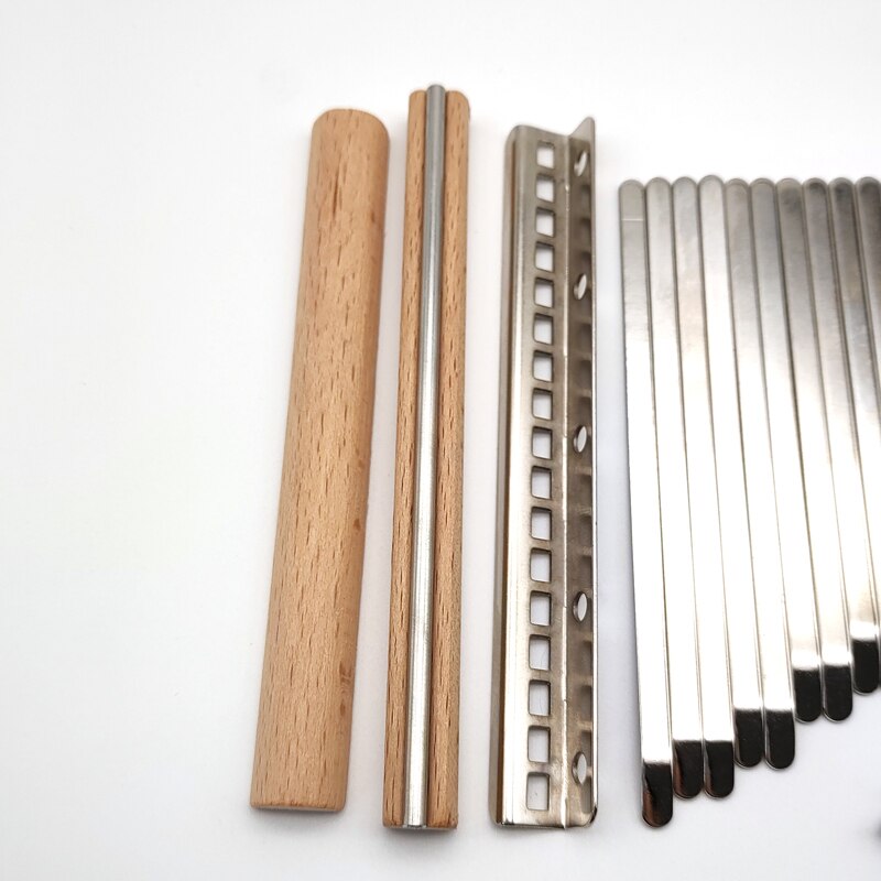 Ensemble de 17 clés Kalimba, bricolage, Tines, Original, vierge, clavier, pouce, accessoires pour Piano, pièces de rechange