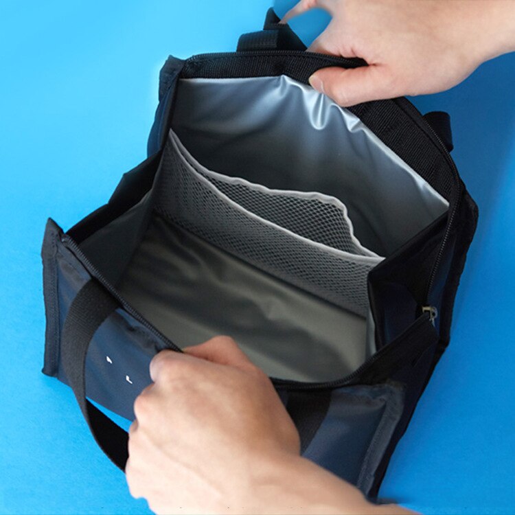Wasserdichte Kühltasche Mittagessen Freizeit Isolierte Thermische Tragbare Schule essen Mittagessen Kasten Tasche Gitter Kalten Lagerung Tasche Tote Eis Tasche