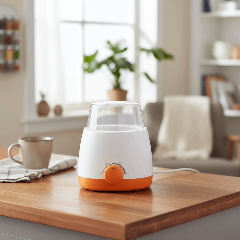 Compact Size EU Plug Baby Bottle Warmer Temperature Adjustment Thermal Milk Heater Safe Universal Baby Bottle Heater Newborn