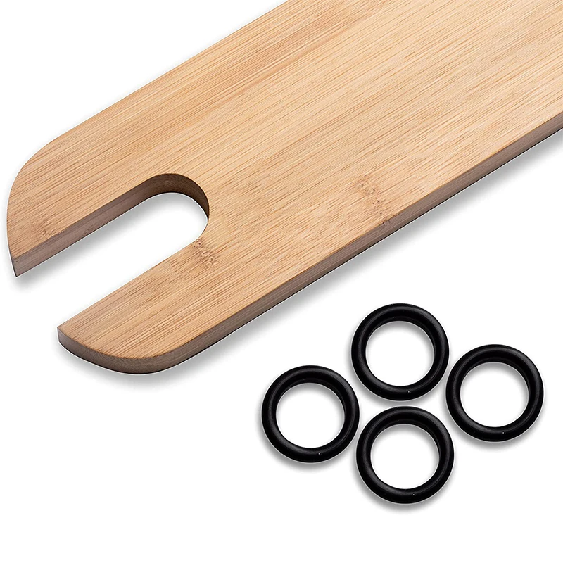 Poggiapiedi Sedia Alta bambino - Legno Bambù Naturale - Accessorio Stabile Antiscivolo - Poggiapiedi Seggiolone