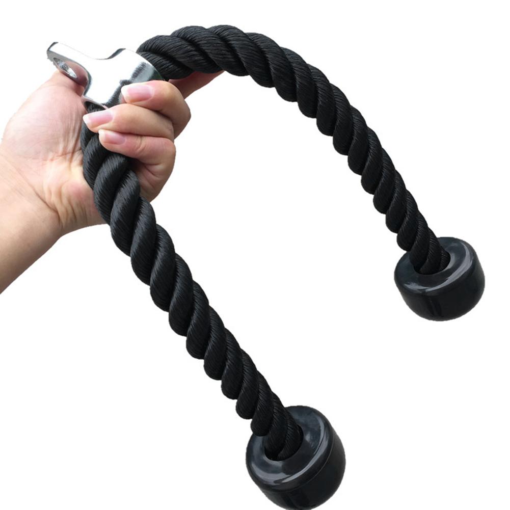 Tricep rep buken crunches kabel dra ner laterala biceps muskelträning fitness kroppsbyggnad gym pull rep