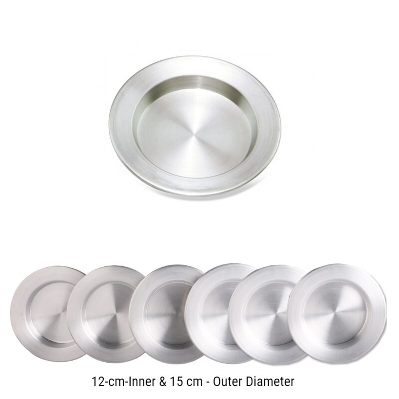 6 st set kunefe berömd maträtt dessert serverings tallrikar presentationsbricka hatay antakya kunefe original aluminium tallrik