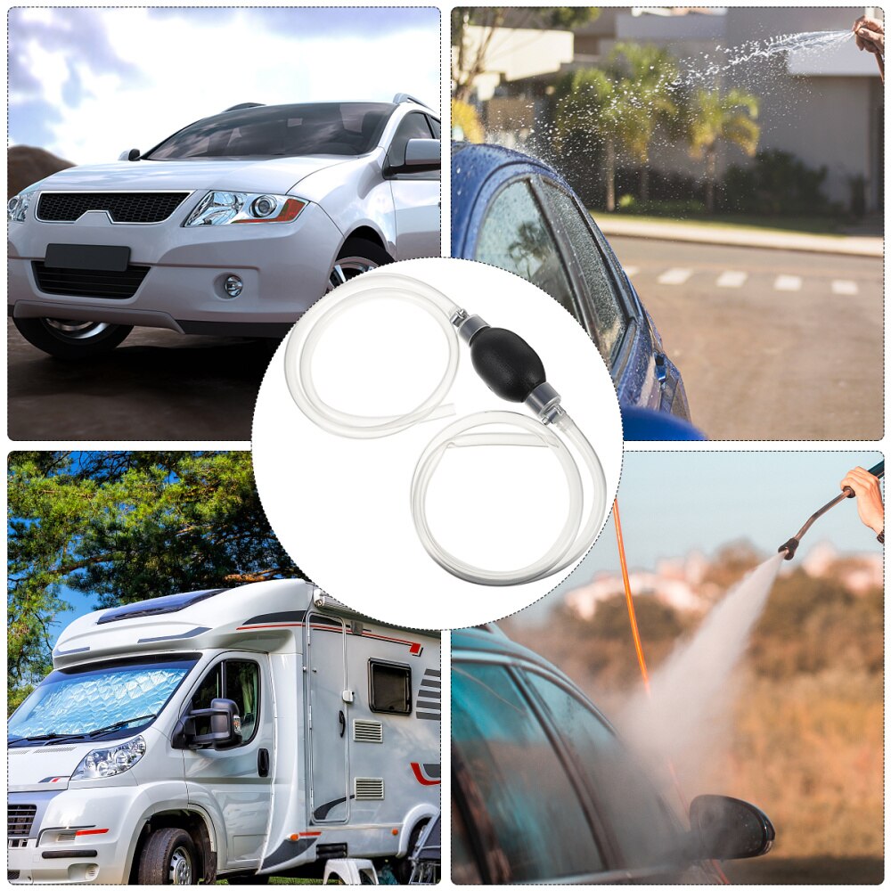Oil Water Fuel Transfer Siphon Pump Gasoline Siphone Hose Fuel Transfer Pump: Default Title