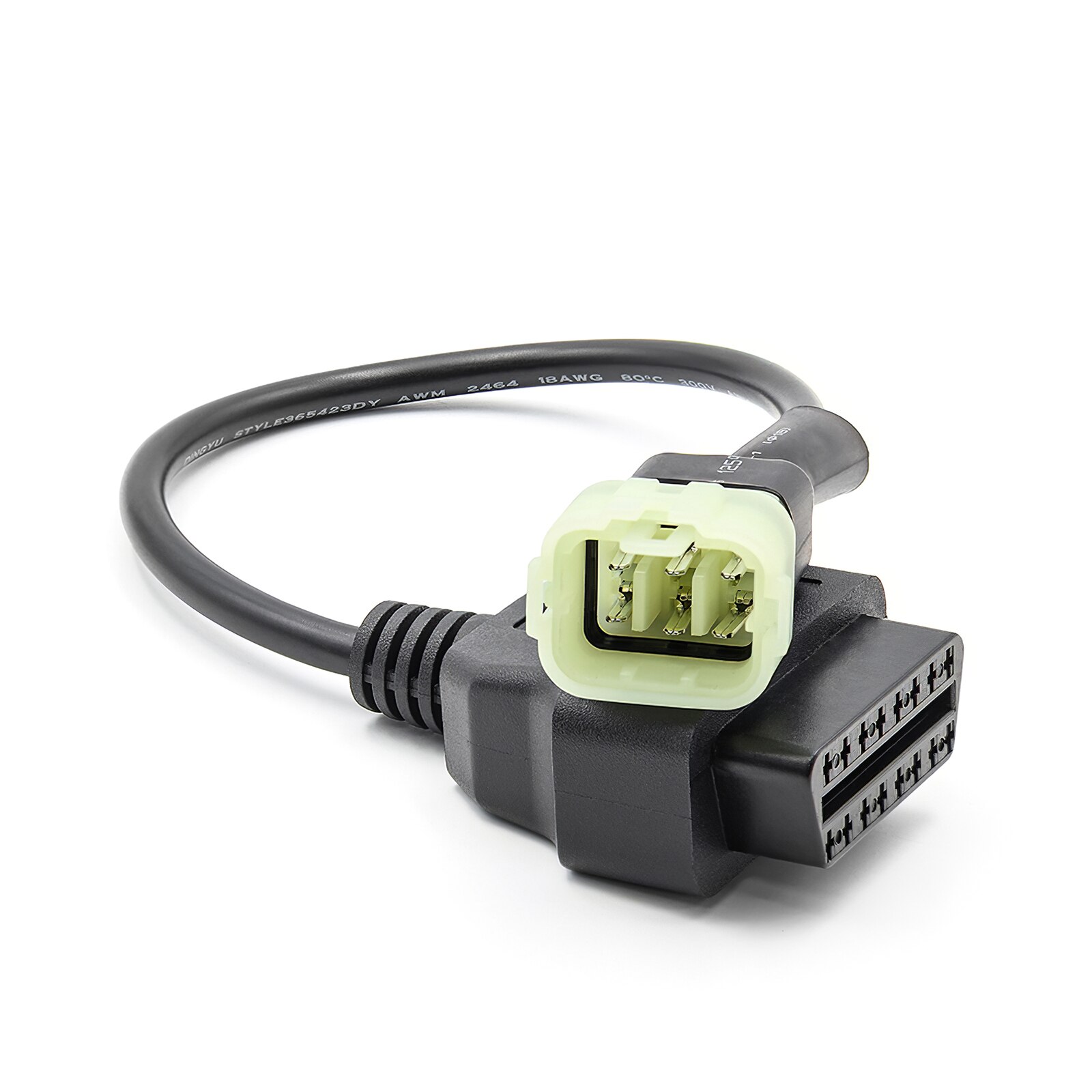 16Pin-6Pin Motorcycle OBD Cable Plug Cable Protective OBD2 Adapter Converter Cable Diagnostic Cable Adapter for KTM