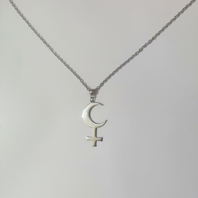 Double Lilith necklace/Witch jewelry/Gothic jewelry/Lilith mark/Lucifer/Leviathan mark