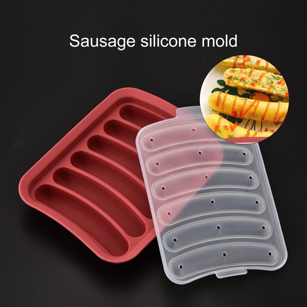 Pølsemaker silikonform håndlaget skinke pølseform kjøkken lage kjølt hundeverktøy gjør-det-selv pølseform bakeverktøy