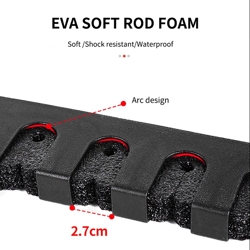 Fiskestangsholdere til 2pc lodret vægstangsstativ til opbevaring af  to 6 stænger, pladseffektiv abs-fiskestangsholder til vægmontering, opbevaringsværktøj