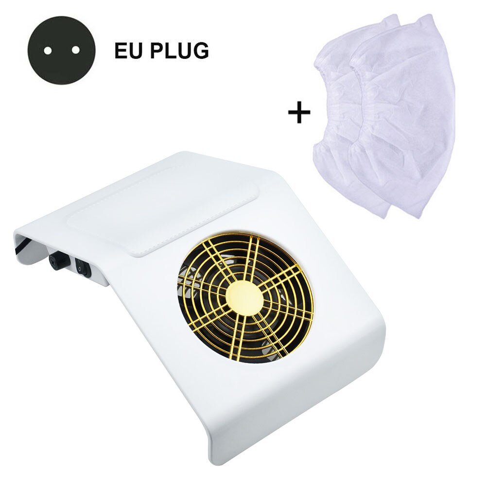 Aspirateur à ongles 60W aspirateur à ongles aspirateur à ongles faible bruit ventilateur à ongles forte aspiration manucure outils aspirateur pour manucure: 40w white cleaner