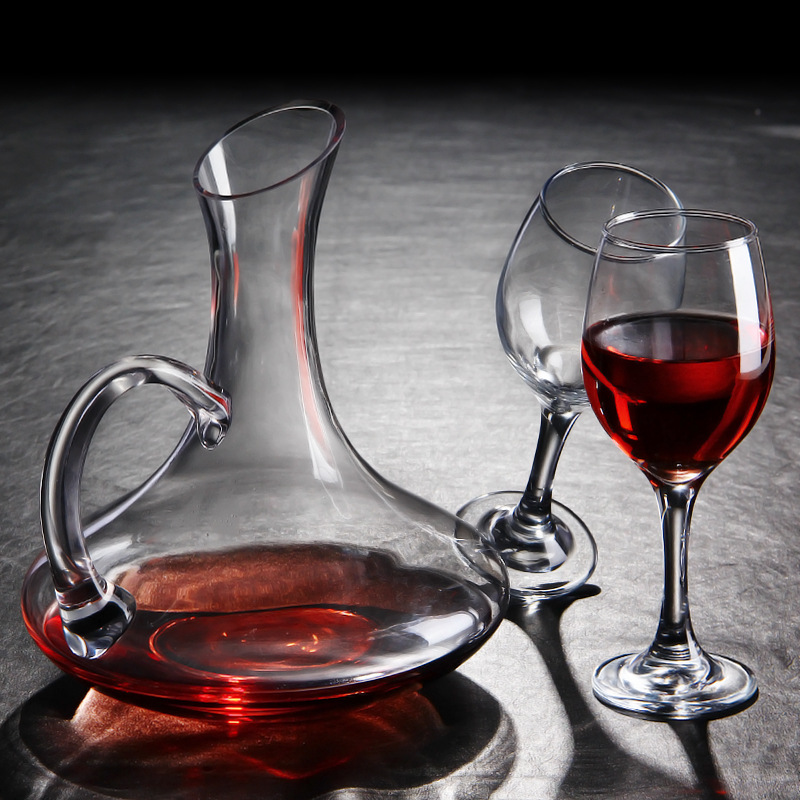 Carafe En Verre Rouge BONNECAZE LACROIX – 0,73 L – Pour Eau, Vin, Jus, Absinthe