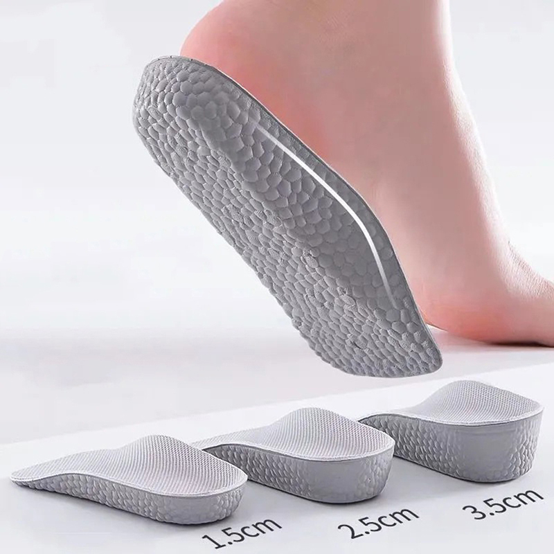 Semelles intérieures rehaussantes pour chaussures légères, Support de voûte plantaire, Absorption des chocs
