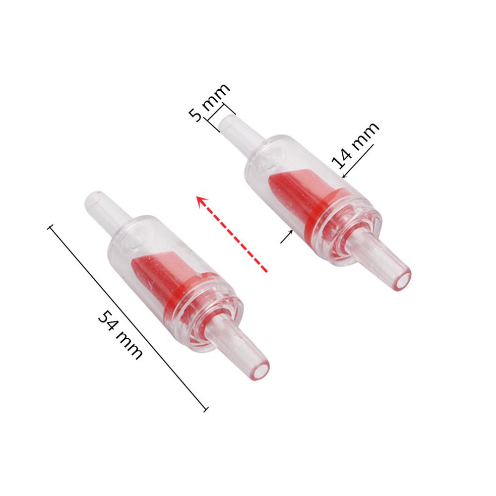 Air Pump Stop Water Plastic One Way Non-Return Check Valve Aquarium Fish Tank Air Check Valves Aquarium Accessories 200 Pcs