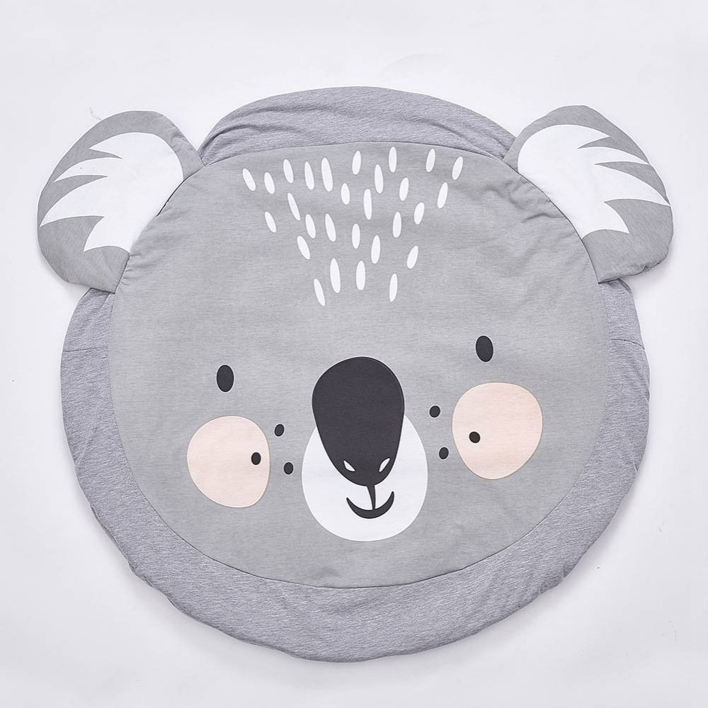 90CM Kids Play Game Mats Round Carpet Rugs Mat Cotton Kola Crawling Blanket Floor Carpet For Kids Room Decoration INS Baby