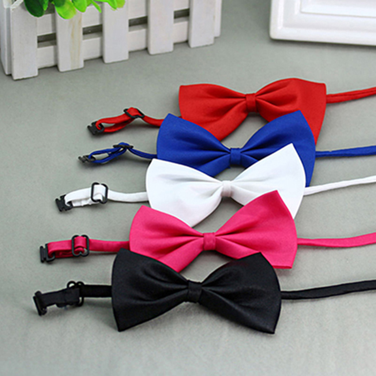 Leuke 1 Stuk Leuke Effen Kleur Verstelbare Pet Bow Tie Hond Kraag Strik Strikjes Gentleman Hond Vlinderdas pet Supply