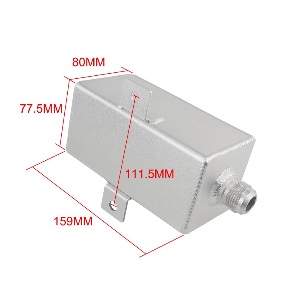1L Aluminum oil catch can tank with breather &amp; drain tap 1LT baffled VR9491