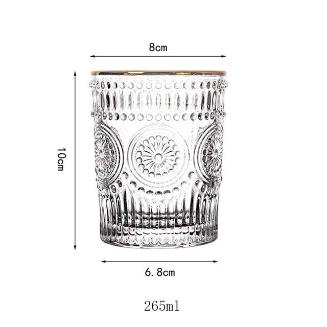 Sendez 6 Cappuccino Coffee Glasses Tea Glasses 250ml With Handle And 6 Stainless Spoons Drinking Glasses - View #2