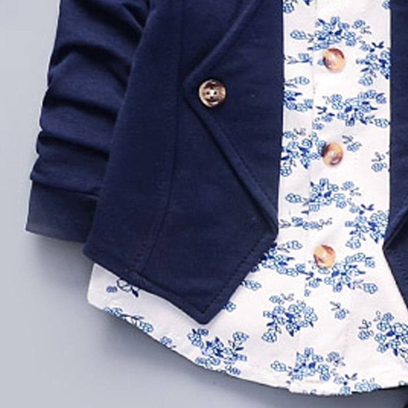 Jongen Set Mode Kids Jongens Bloemen Kleding Sets Jongen Bloemen Trainingspakken Kinderen Casual Suits Herfst Kleding 1 4Y