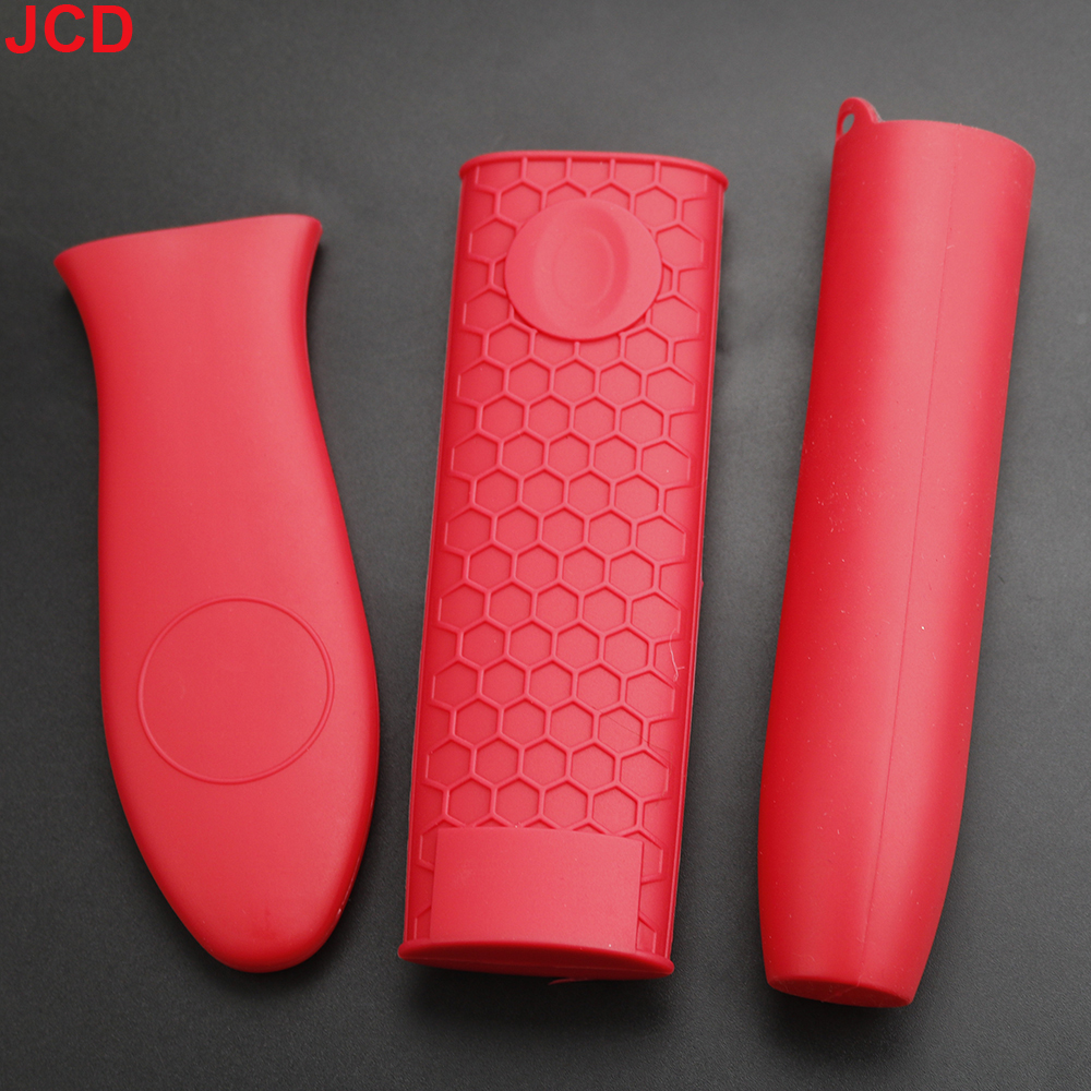 JCD couvercle de poignée de Pot en Silicone couvercle d'isolation outils de cuisine couvercle de poignée de Pot d'isolation en Silicone couvercle de poignée de Pot antidérapant: Or