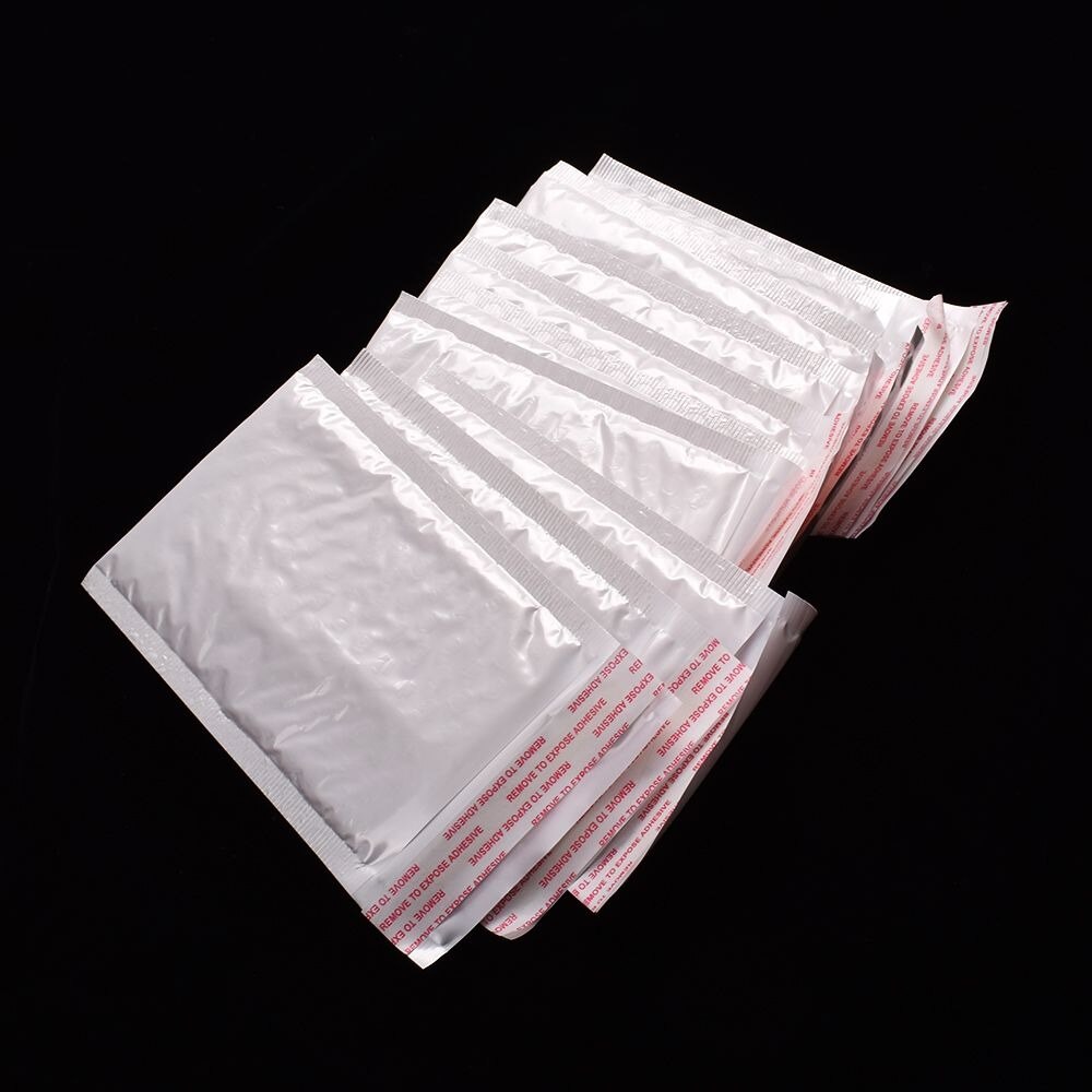 10Pcs/Pack Poly Bubble Mailers Padded Envelopes Bags Self Seal School Office Supply 11cmx15cm