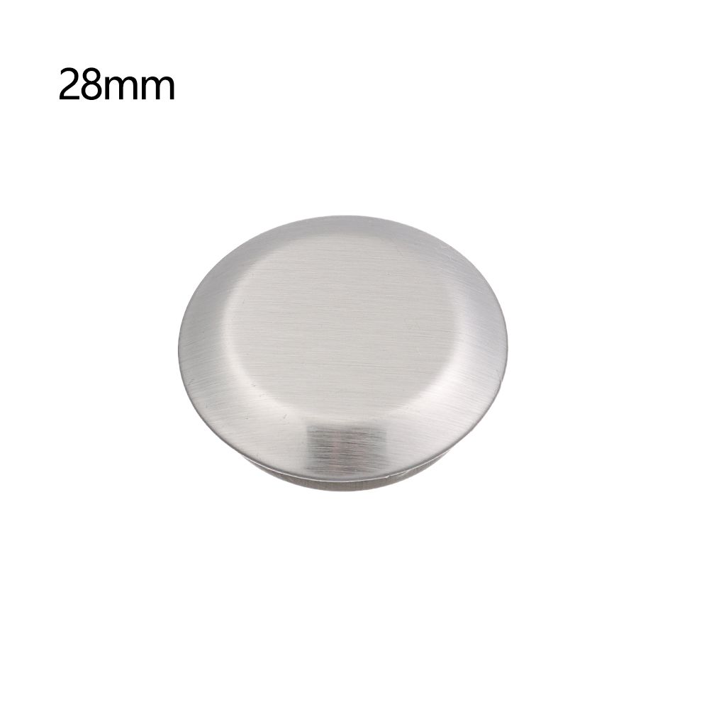 Stainless Steel Silver Faucet Hole Cover Water Stopper Sink Plug Anti-leakage Faucet Decorative Covers Bathroom Kitchen Fixture: 28mm