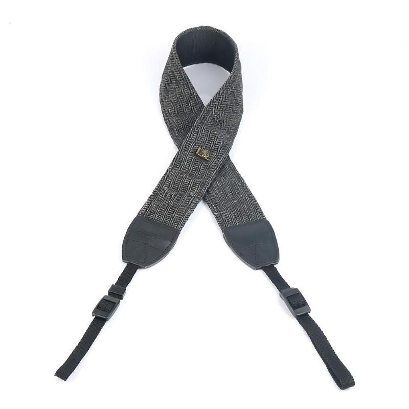 Universal Adjustable Cotton Leather Camera Shoulder Strap for DSLR Cameras