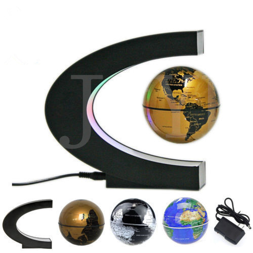 Globe de lévitation magnétique flottant à Led, lampe électronique Anti-gravité de la carte du monde, lampe boule d&#39;instrument , décoration de bureau et de maison