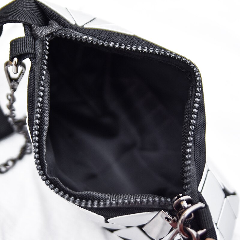 Hand-Held purses and handbagsWomen Shoulder Bag Trendy Rhombic Geometric Messenger Bag Lattice Clutch Purse