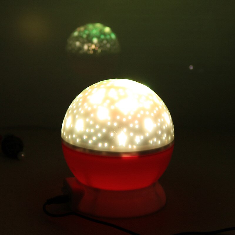Meest Fun Led Roterende Projector Speelgoed Voor Kinderen Maan Sterren Lamp Romantische Nacht Gloeiende Sterren Sussen Baby Slaap Glinsterende Speelgoed