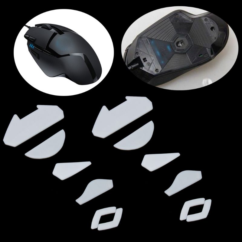 2 Sets/pack Tiger Gaming Mouse Feet Mouse Skate For Logitech G402 Gaming Mouse White Mouse Glides Curve Edge