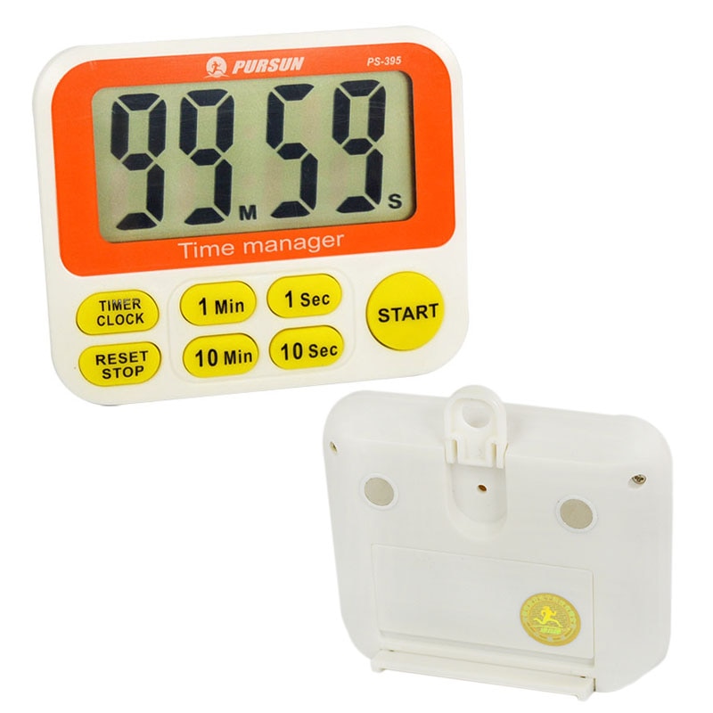 Digital Timer Kitchen Alarm Clock Magnet Stand Big LCD Digits Lound Blue Kitchen Accessions Cooking Food Practical Supplies