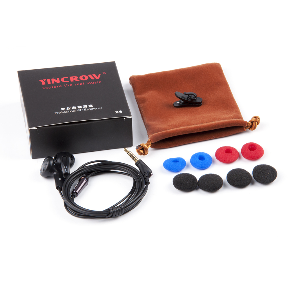 YINCROW X6 3,5mm auriculares intrauditivos auriculares de cabeza plana auriculares profesionales HIFI para fiebre PK1 MX985 sin micrófono