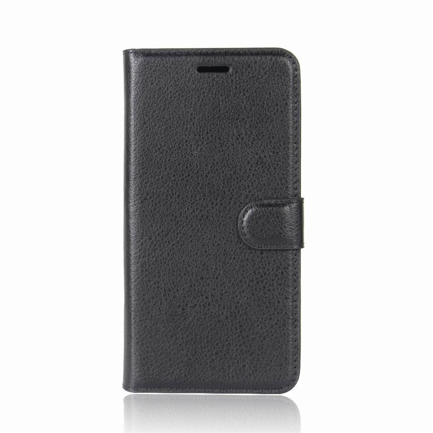 Para ZTE blade A6 lite funda Premium de cuero PU con ranuras para tarjetas funda con soporte para ZTE blade A6 lite A 6 lite 5,2 pulgadas Blade A0622: Black