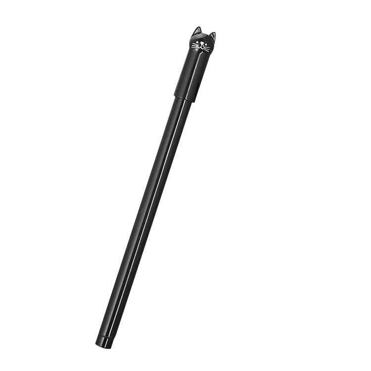 0.5mm brevpapper gulliga tecknade djur katt svans neutral penna student med full nål svart penna brevpapper leveranser: Svart