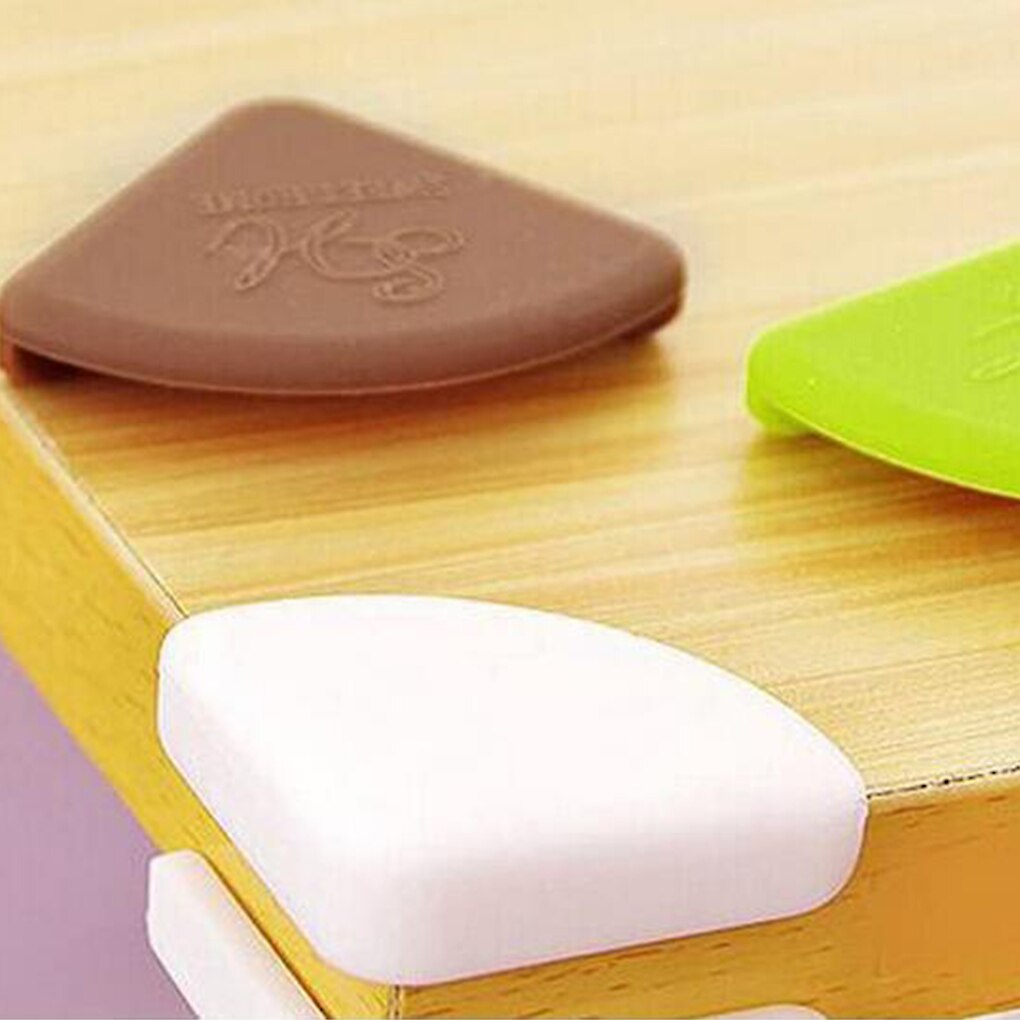 Draagbare 4 Stuks Tafel Hoekkussen Baby Proofing Kind Veiligheid Tafelrand Guard Siliconen Zachte Bescherming