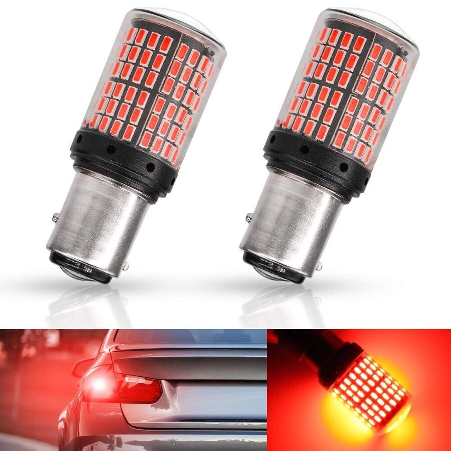 2x Autolampen LED 144SMD 1157 LED Rücklicht Bremslichter Auto BAY15D LED-Lampen x2