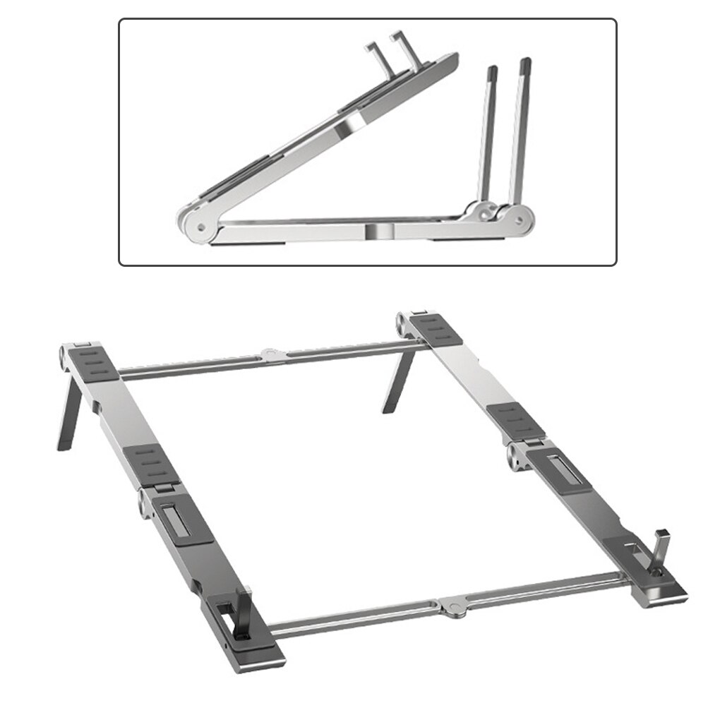 Adjustable Foldable Laptop Stand Portable Non-slip Tablet Laptop Holder Zinc Alloy Cooling Bracket For Notebook Macbook Pro