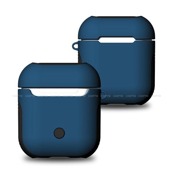 De Lujo TPU blando colorido + funda de silicona para PC para los Airpods 1 2 auriculares Bluetooth con carcasa para los Airpods de Apple funda de silicona accesorio: 05