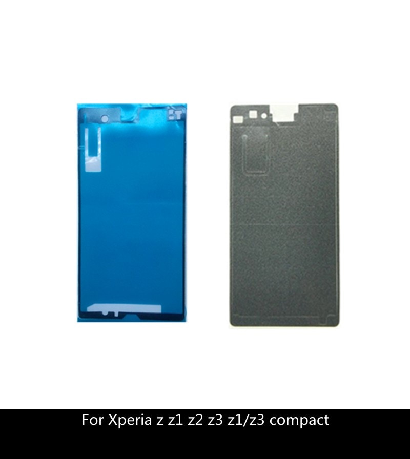 Pegamento adhesivo frontal y trasero para Sony Xperia Z Z2 Z1 Z3, conjunto completo de cinta adhesiva, marco de carcasa LCD compacto, cubierta de puerta de batería
