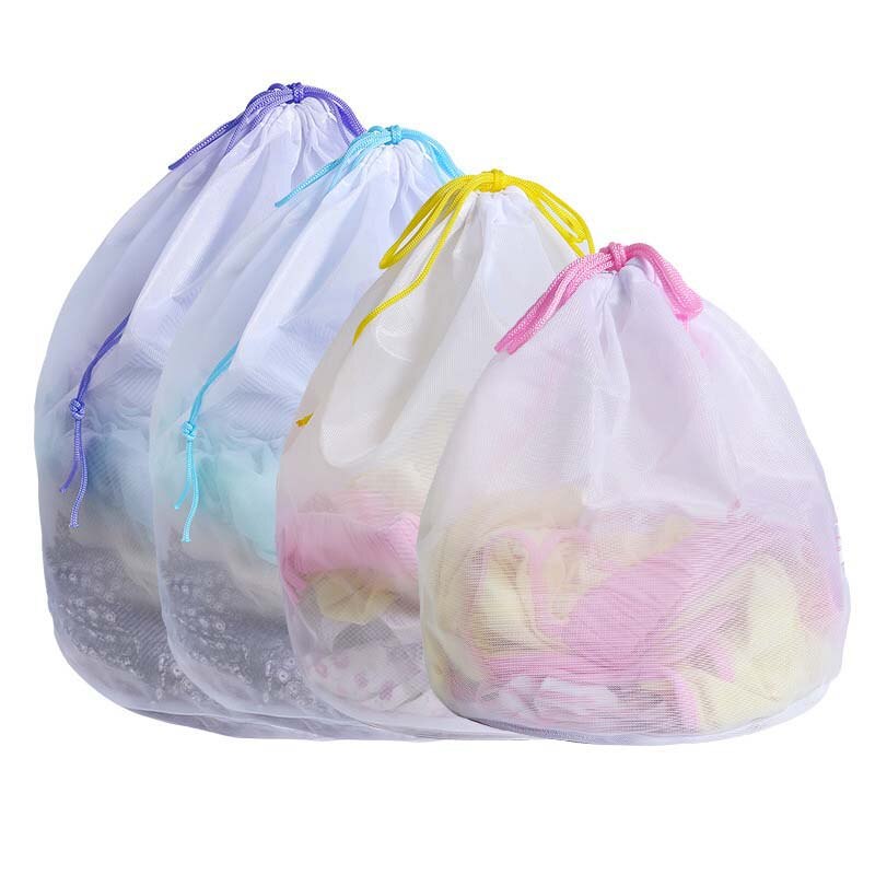 Polyester lynlås vaskepose tøj vaskepose bh sokker undertøj taske vaskebeholder multisize hjemmelagermaskine