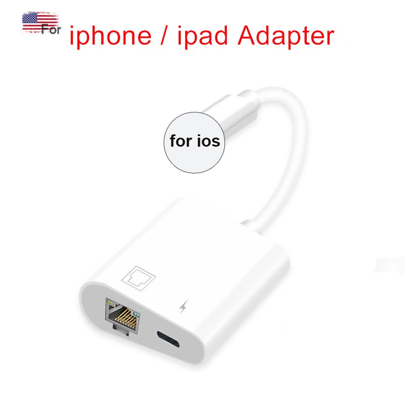 OTG USB Camera Multimemory Adapter for Lightning To Micro SD TF Card Reader Kit for Iphone Ipad for Apple Ios 13 Converter: 1 ip 2 (RJ45-IP)