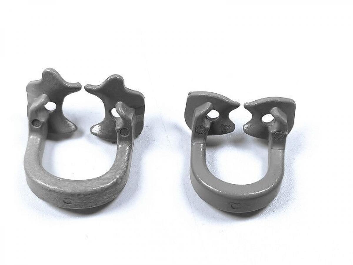 3 Stks/partij Dental Rubber Dam Klemmen Barrière Clips Zachte Hars Molaire Premolar Zwart/Zand Kleur