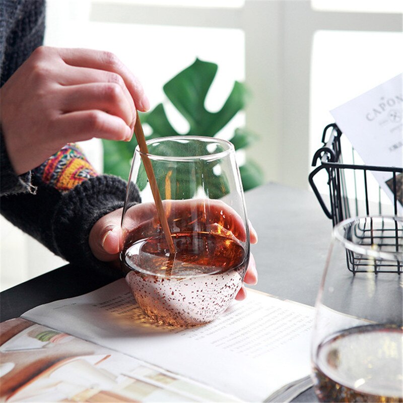 nordycki przezroczyste szkło gwiazda Puchar odporna na wysokie temperatury kufel robić piwa podwójna tęcza kawa napój filiżanka robić herbaty Drinkware prezenty