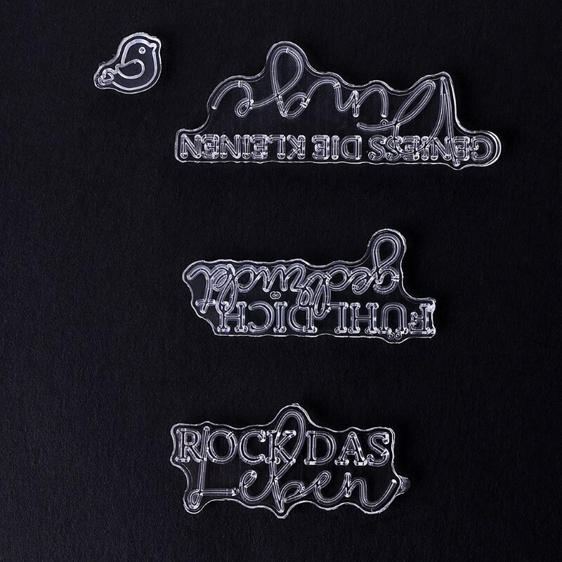 Alphabet DIY Silicone Clear Stamp Cling Seal Scrapbook Embossing Album ...