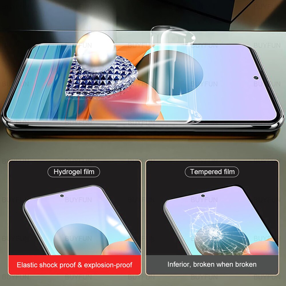 3 stück hydrogel-schutzfolie für xiaomi redmi note 10 pro, realme note 10 , 4g , 105g , 10s , 10t , 10 5g max