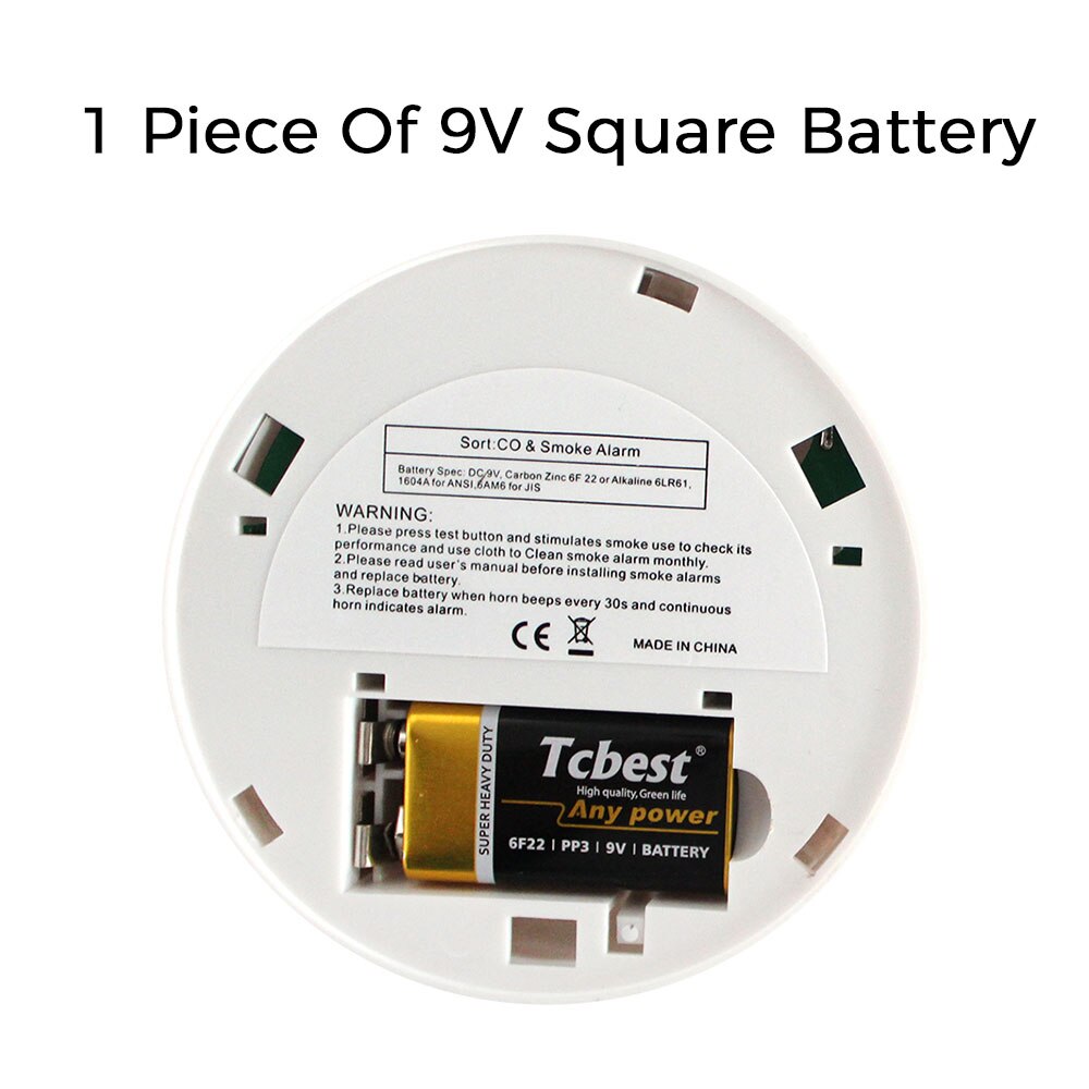 Household Independent Photoelectric Smoke Alarm Wireless Smoke Detector Fire Smoke Alarm Detector Home Security Protection