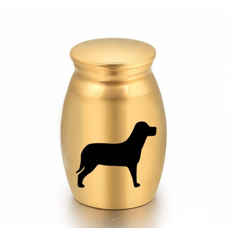 Pet Cremation Ashes Urn Metal Memorial Keepsake Casket Dog Cat Resting Place Storage