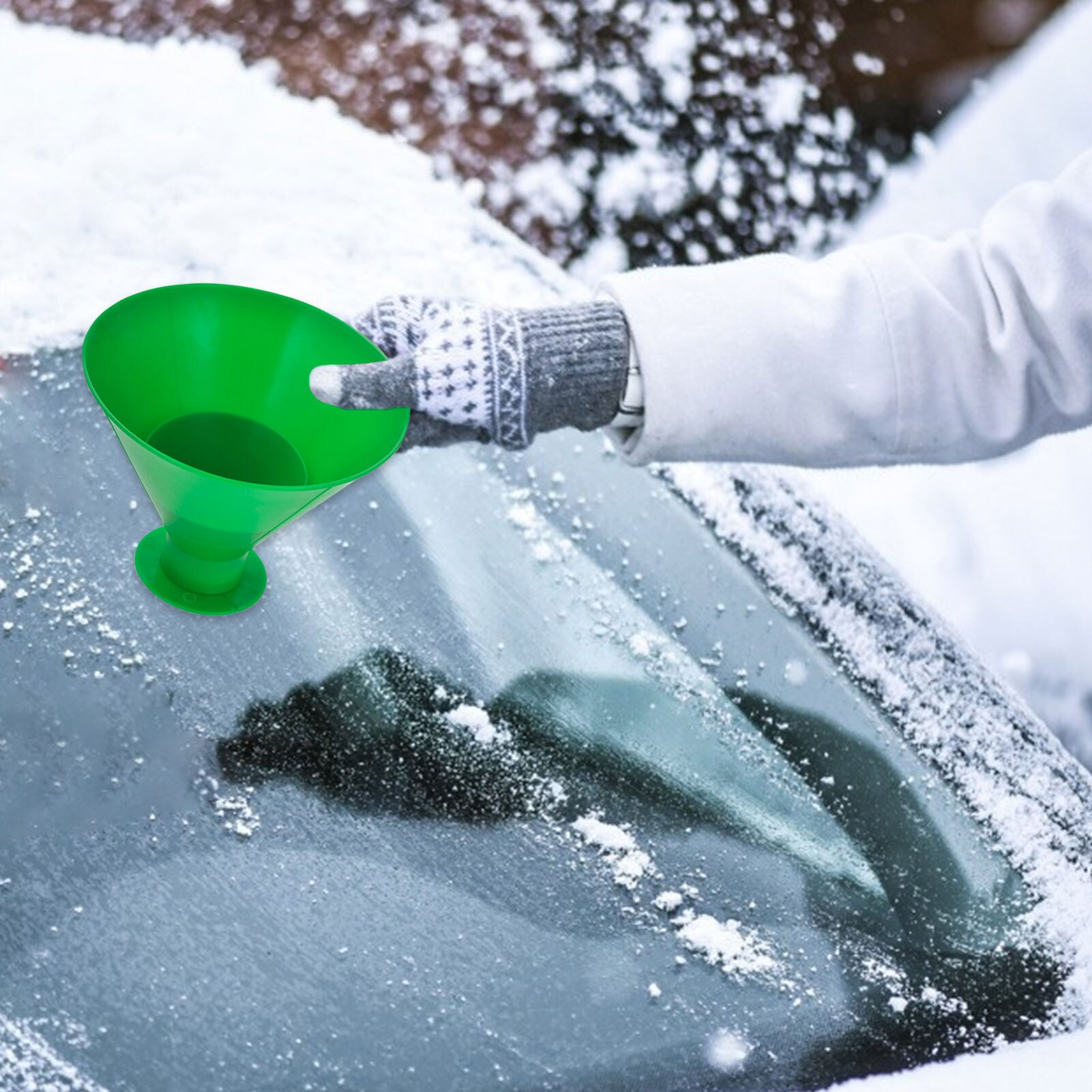 Funnel Snow Remover Window Deicing Tool Windshield Ice Scraper Conical scraping Vehicle glass snow cleaning tools