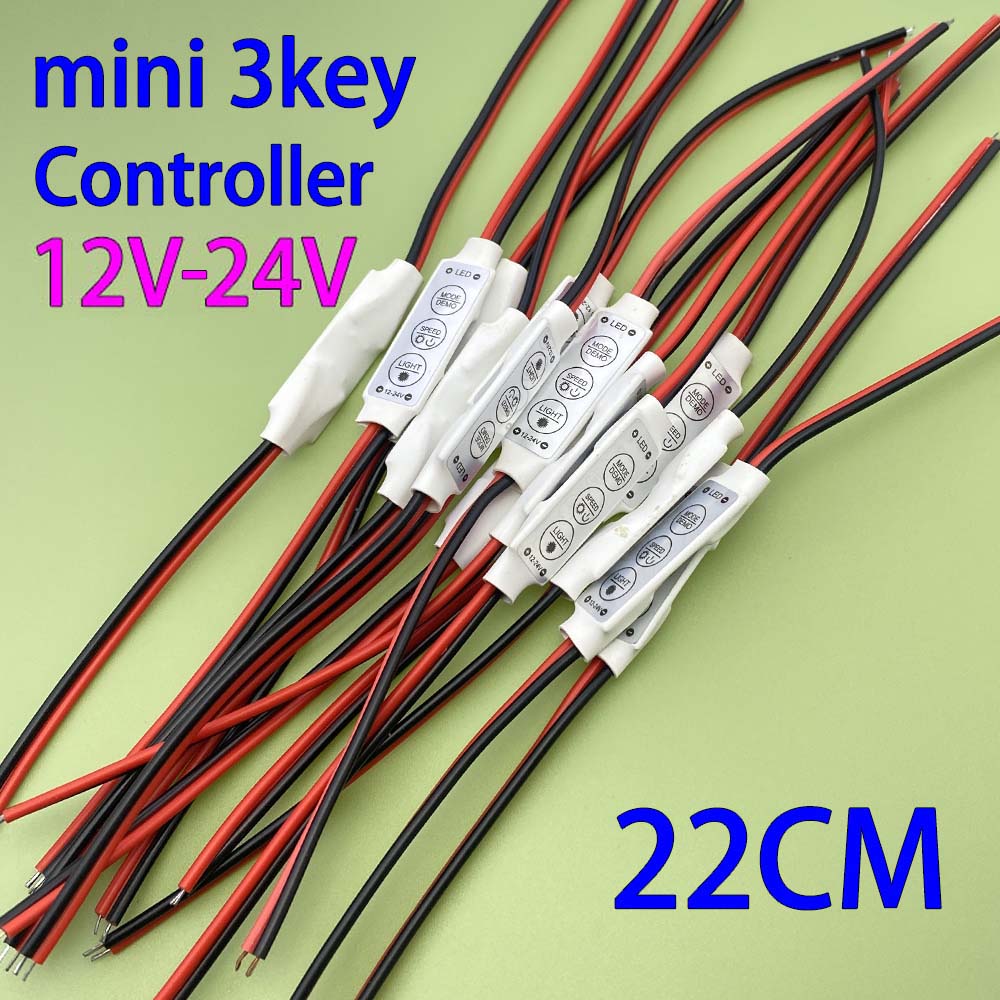 10/5 Stücke Mini 12 V LED-Licht Dimmen 3 Tasten Controller Dimmer Fahrer und Schalter 3528 5050 5630 Neueste Steuerung Led-streifen Licht