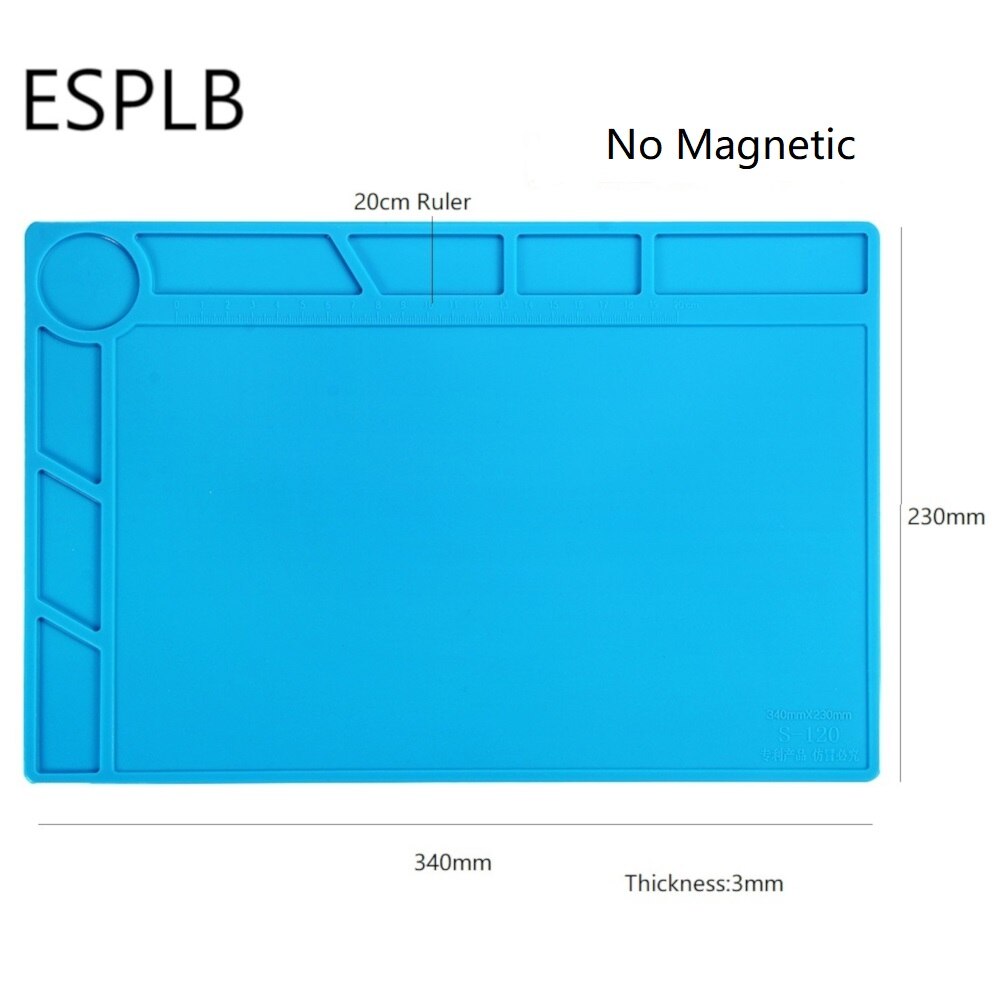 35cm*25cm/405mm*305mm Insulation Pad Heat-resistant BGA Soldering Station Work Pad Desk Mat Platform Repair Tools with Magnetic